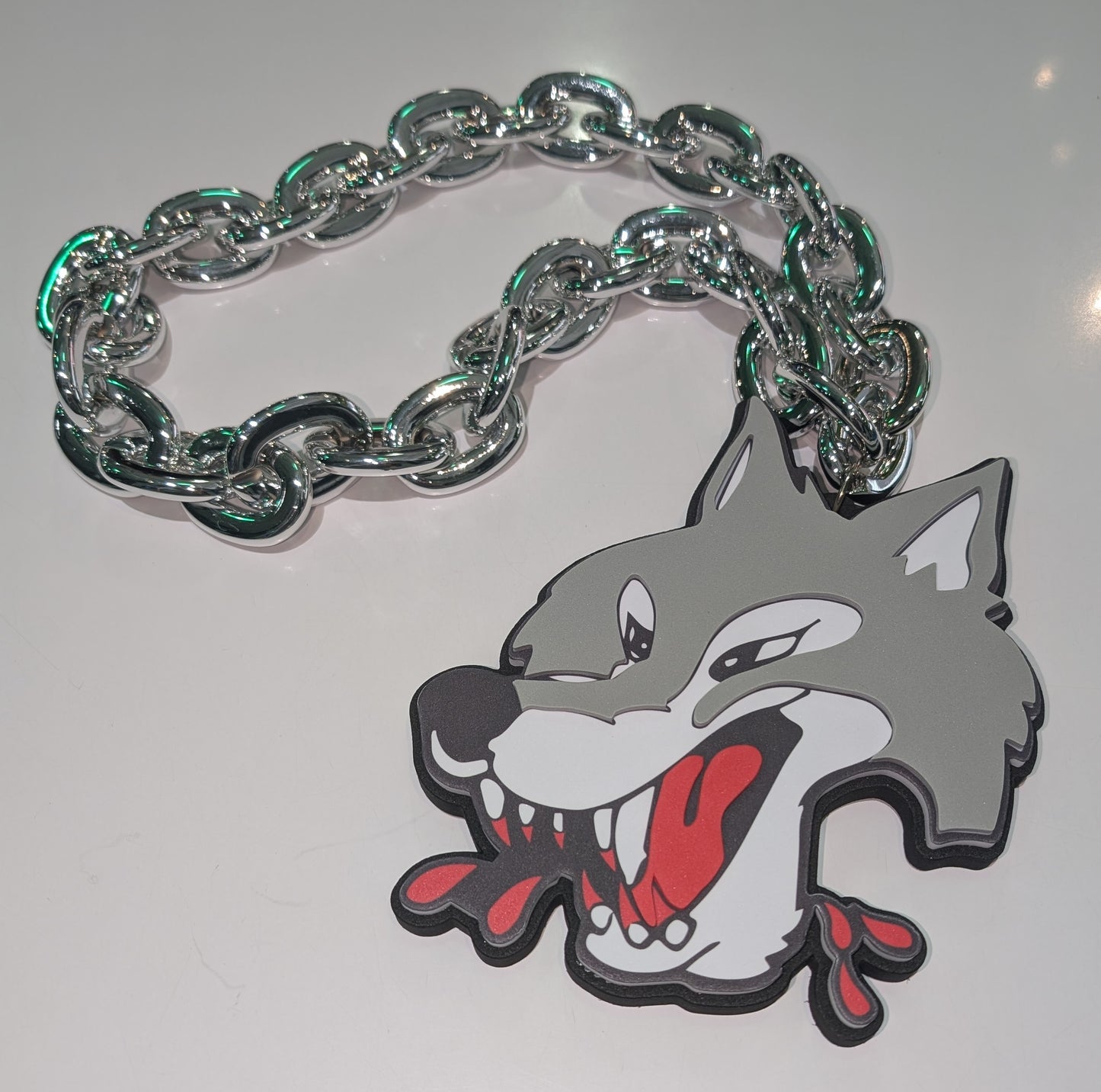 Wolves SlowKarma Silver Chain Black Base