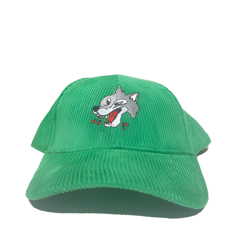 Wolves Green Corduroy Hat