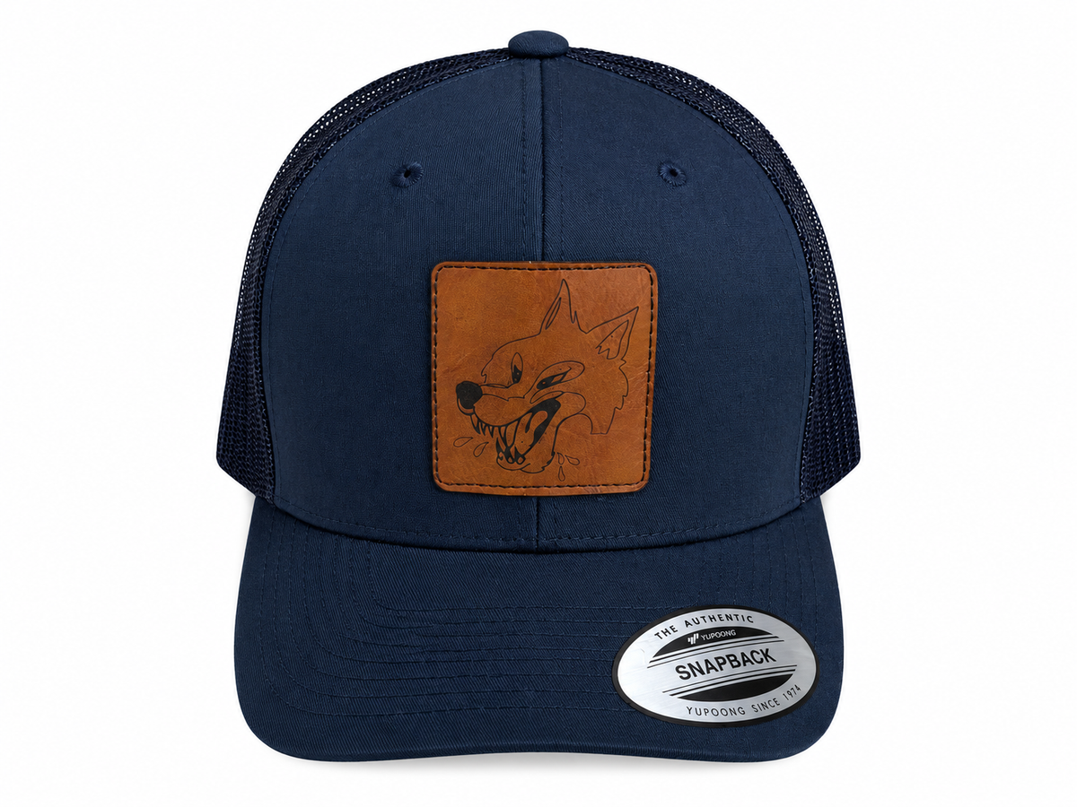 Wolves Niagara River Leather Patch Navy/Navy Hat