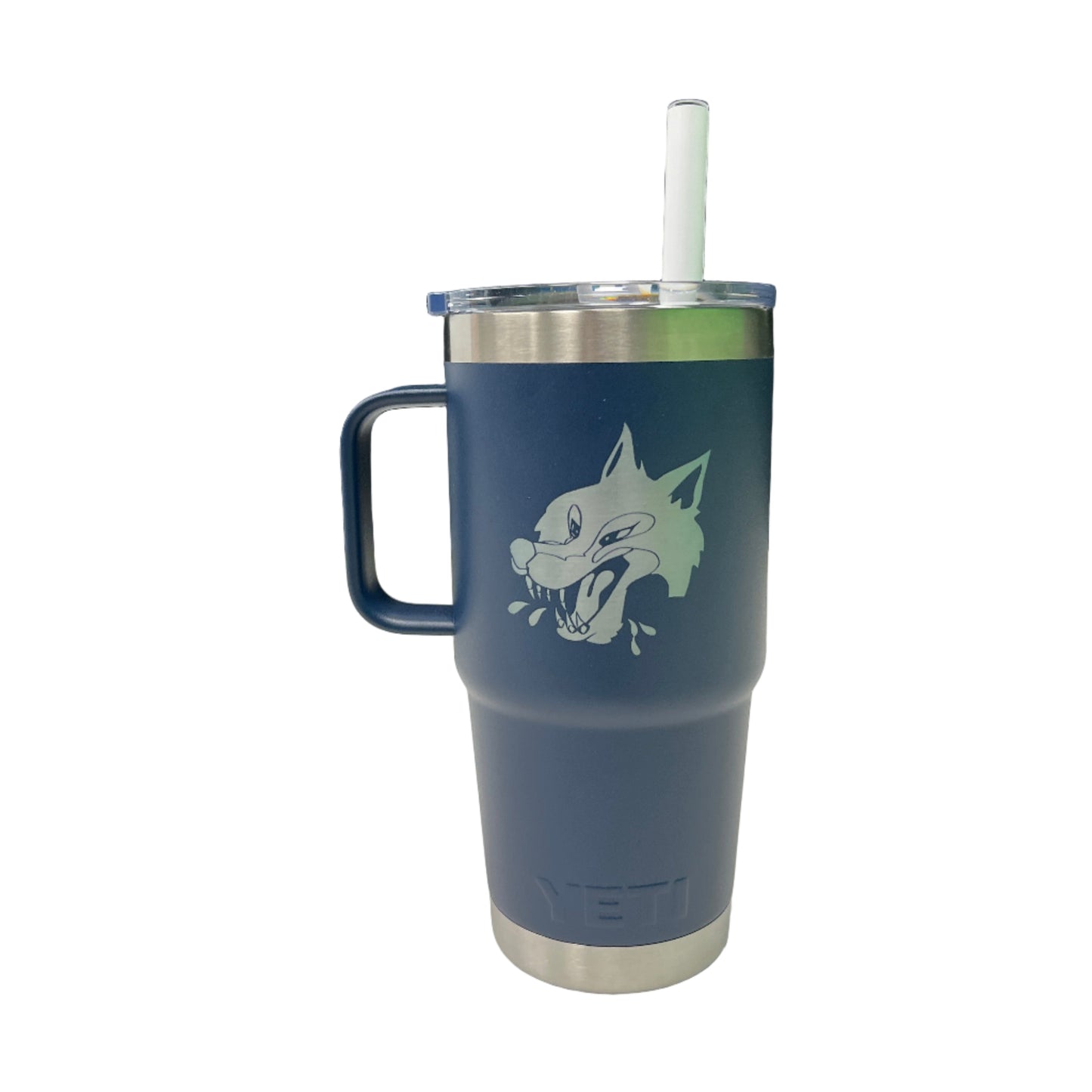 Wolves Yeti 26oz Rambler with Straw Cap