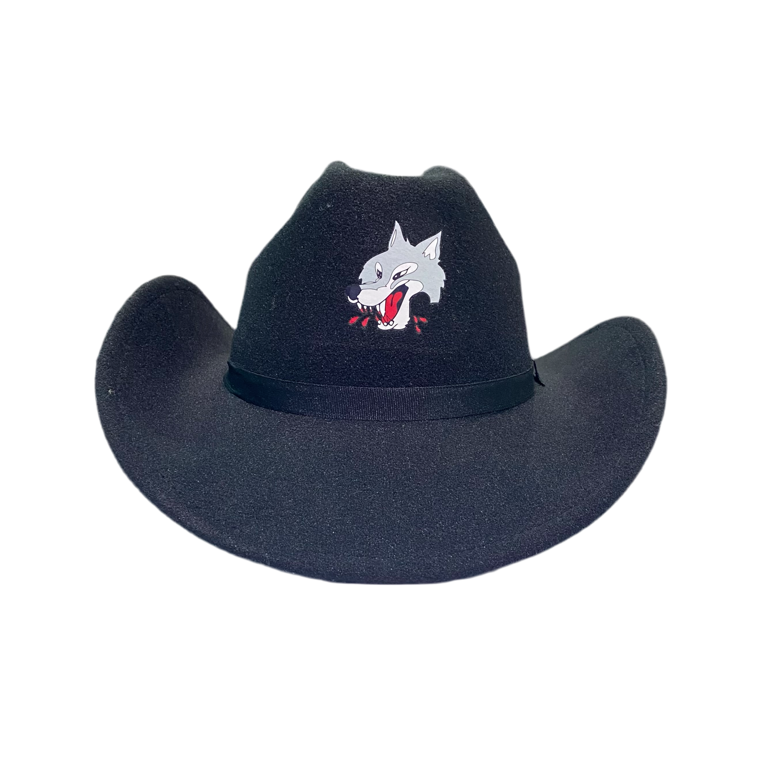 Wolves Black Cowboy Hat