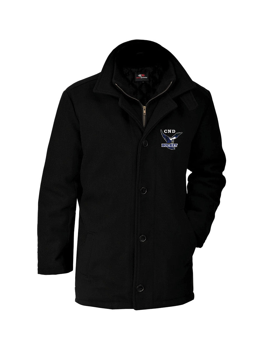 CND Sports Unisex Wool Coat Alouette Logo HOCKEY ONLY