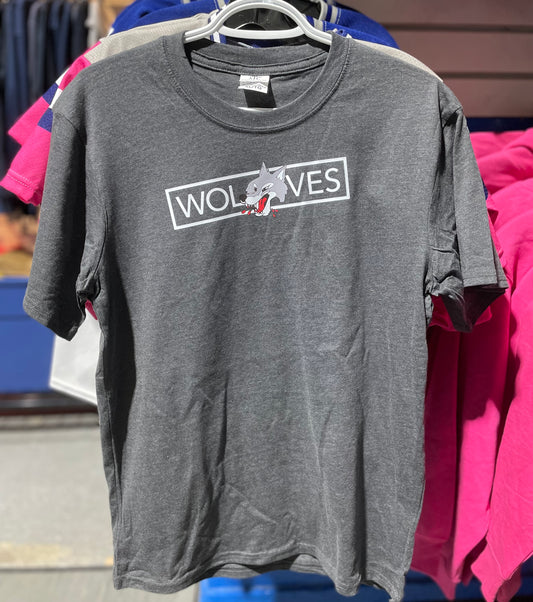 Wolves Youth Charcoal T-Shirt