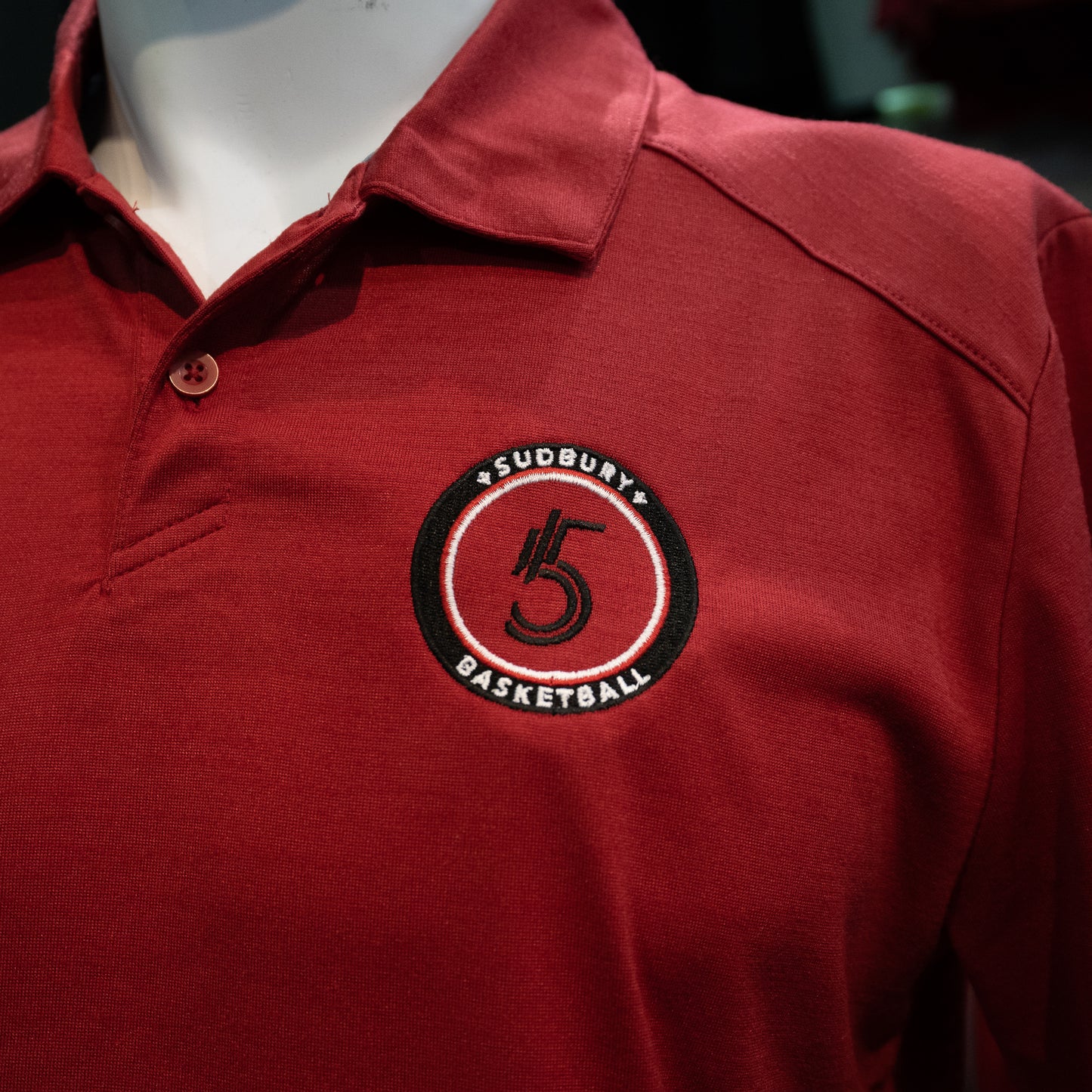 Five Red Mens Golf Shirt