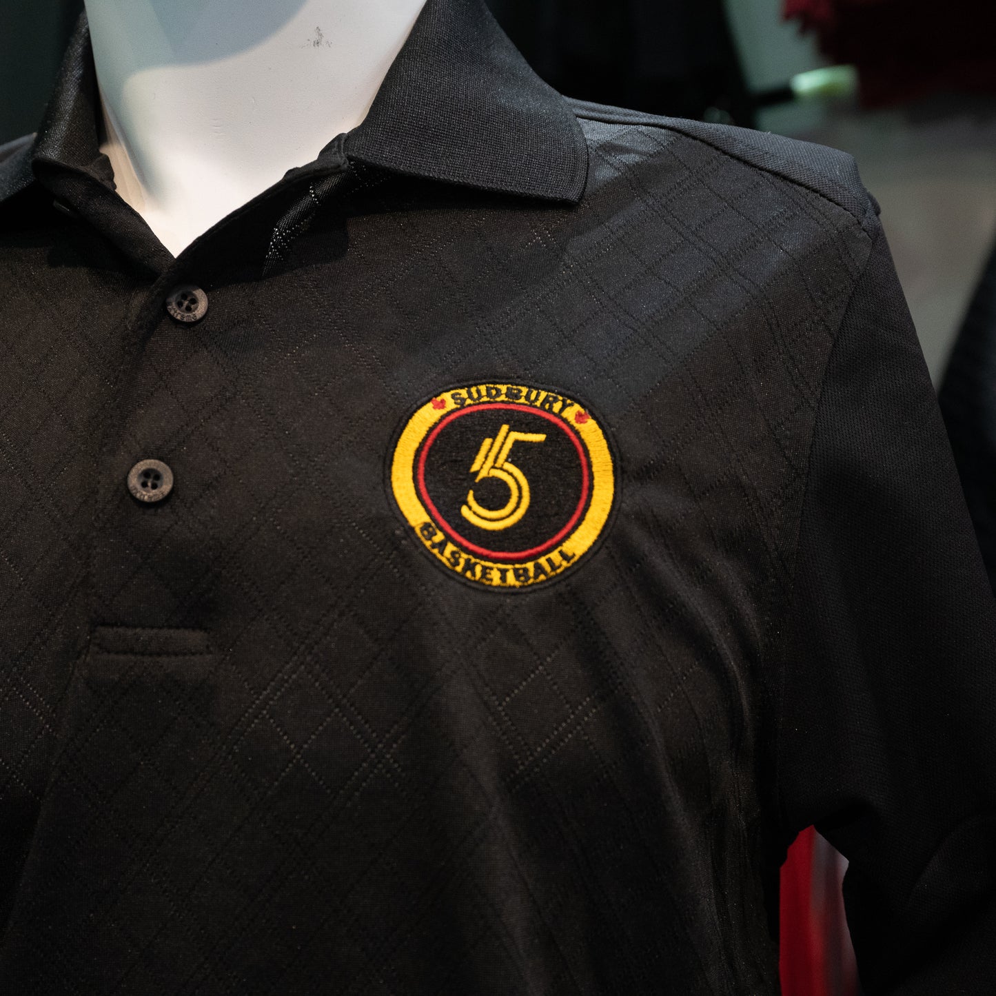 Five Black Golf Shirt