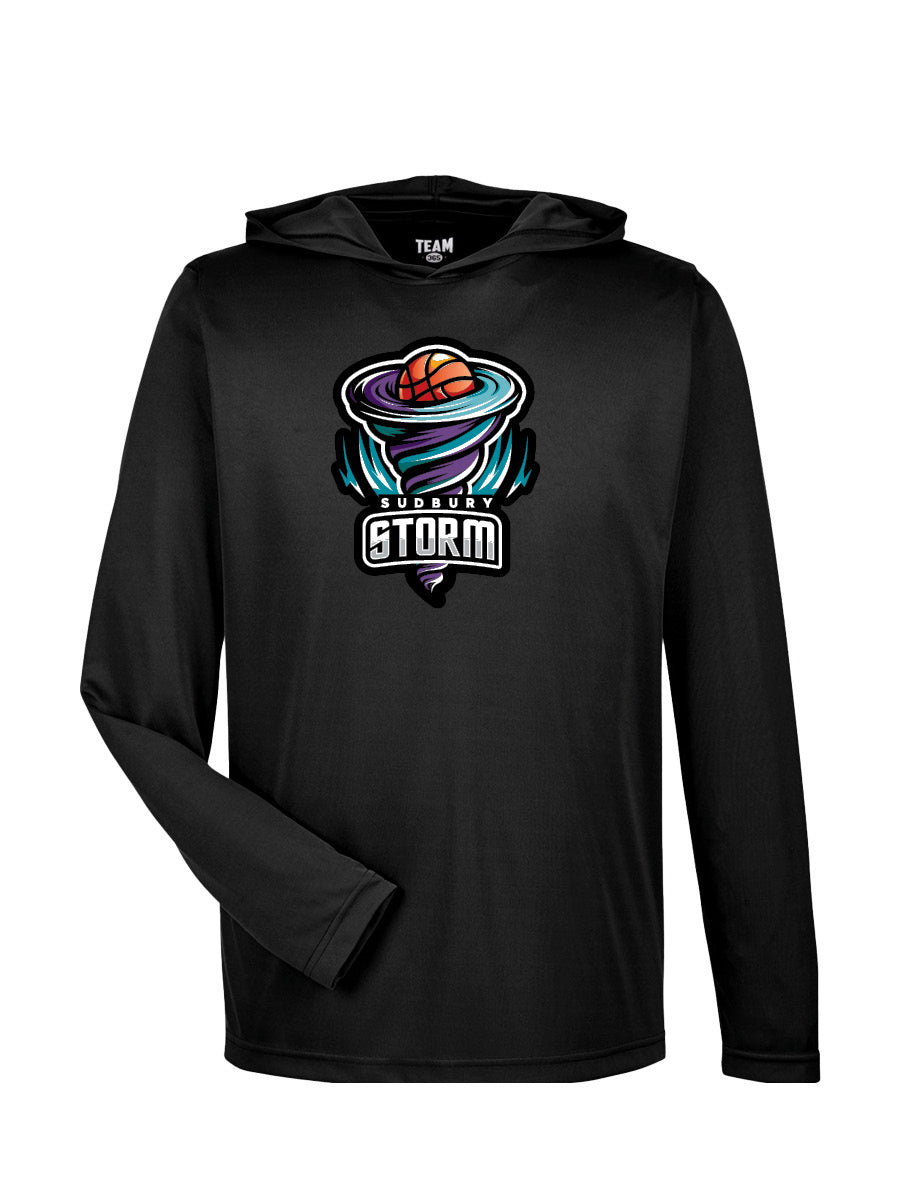 GSBA Storm - Performance Hooded Long Sleeve T-Shirt - Printed Logo