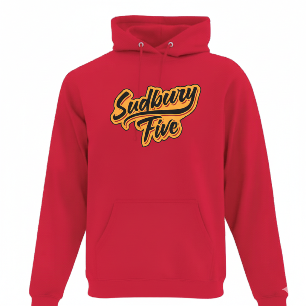 Five "Sudbury Five" Red Unisex Hoodie