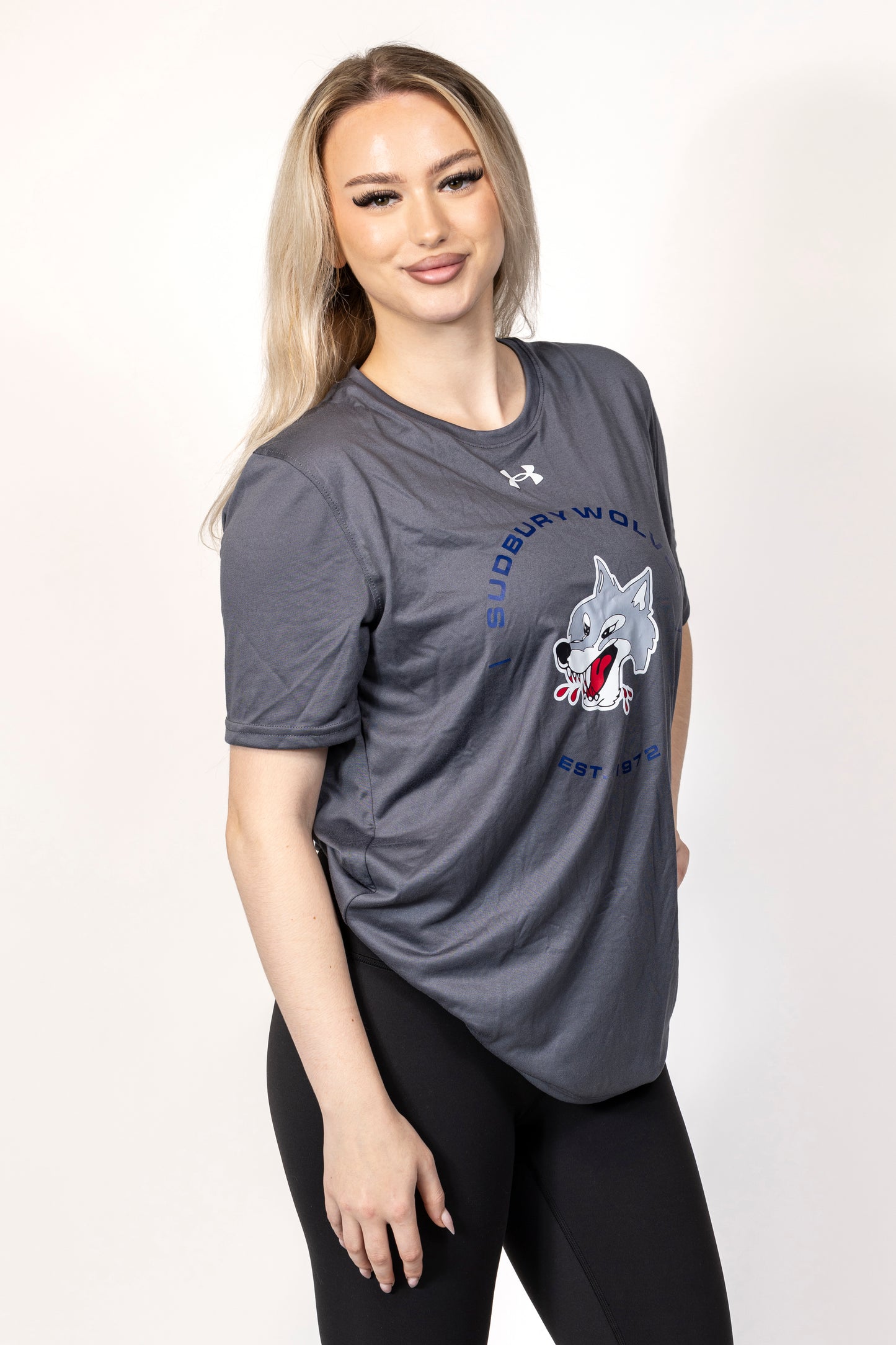 Wolves Under Armour Grey Logo T-Shirt