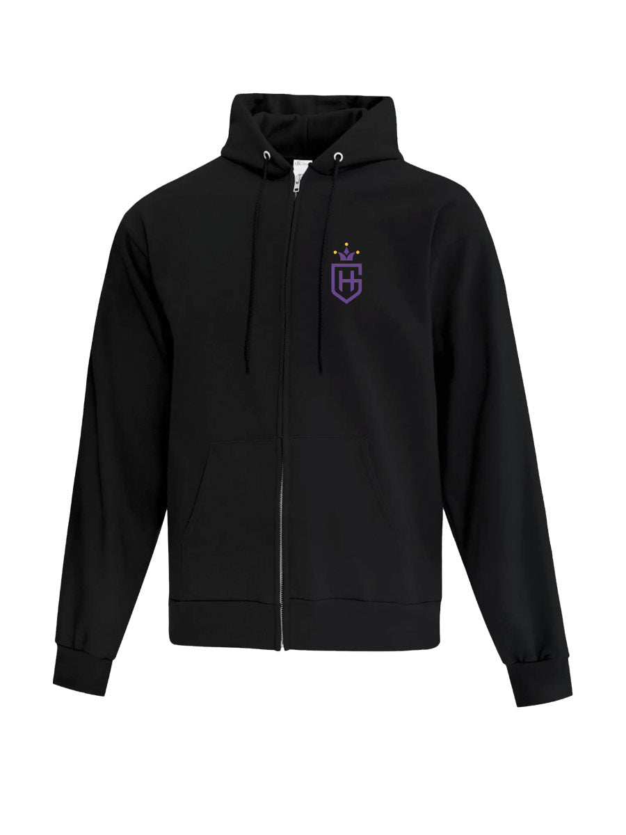 HÉLÈNE-GRAVEL - Full Zip Hoodie - Printed Logo