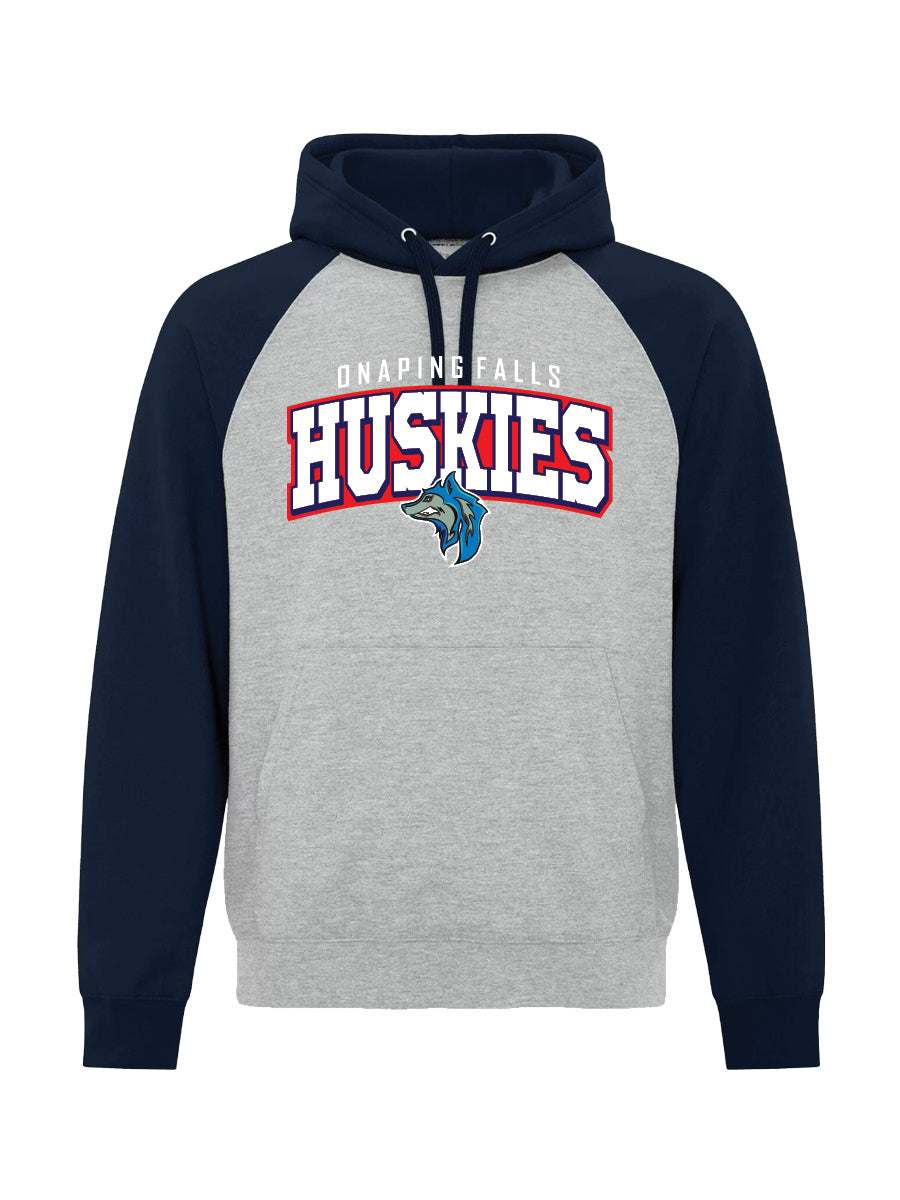 ONAPING HUSKIES - Colour Block Hoodie - Embroidered Logo