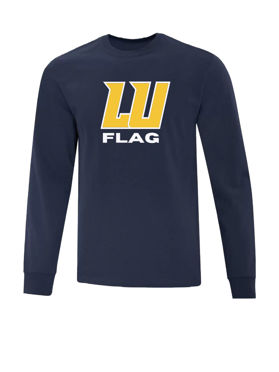 LU FLAG - Cotton Long Sleeve Navy - Printed Logo
