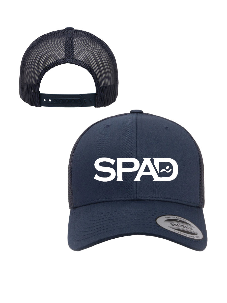 SPAD - Yupoong Trucker Cap Navy on Navy - Embroidered Logo