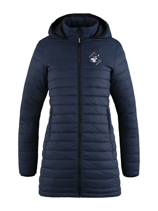 LADY WOLVES - Ladies Long Lightweight Puffy Jacket