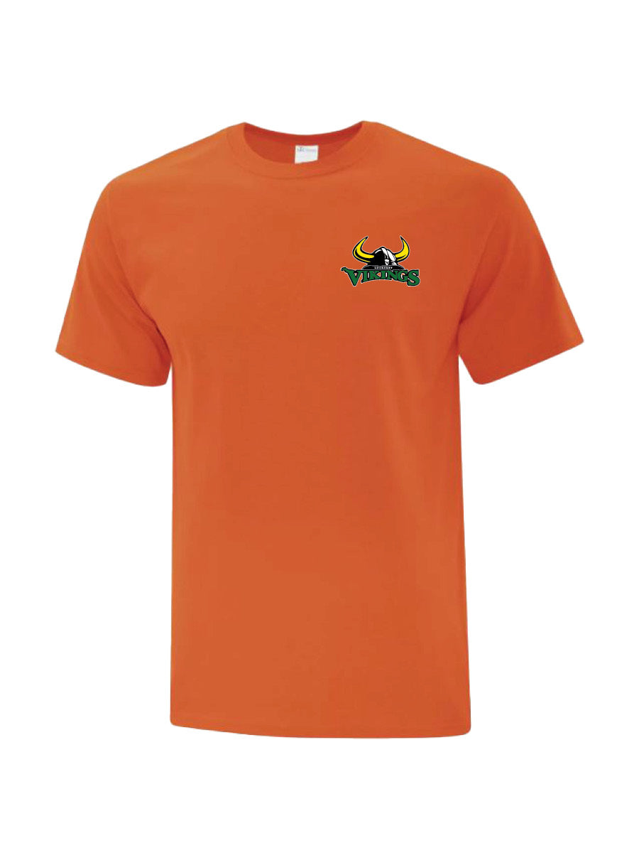 LOCKERBY - Orange Cotton T-Shirt - Printed Logo