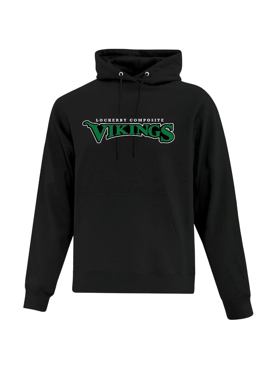 LOCKERBY - Black Hoodie - Embroidered Logo