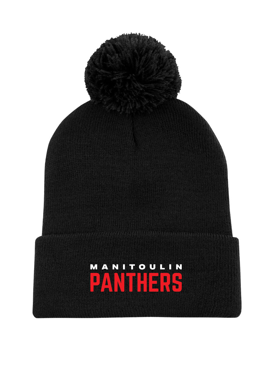 PANTHERS - Pom Pom Toque - Embroidered Logo