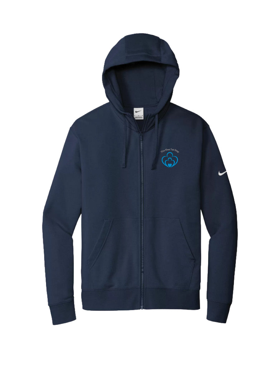 ONE TOT – Nike Full Zip Hoodie - Embroidered Logo