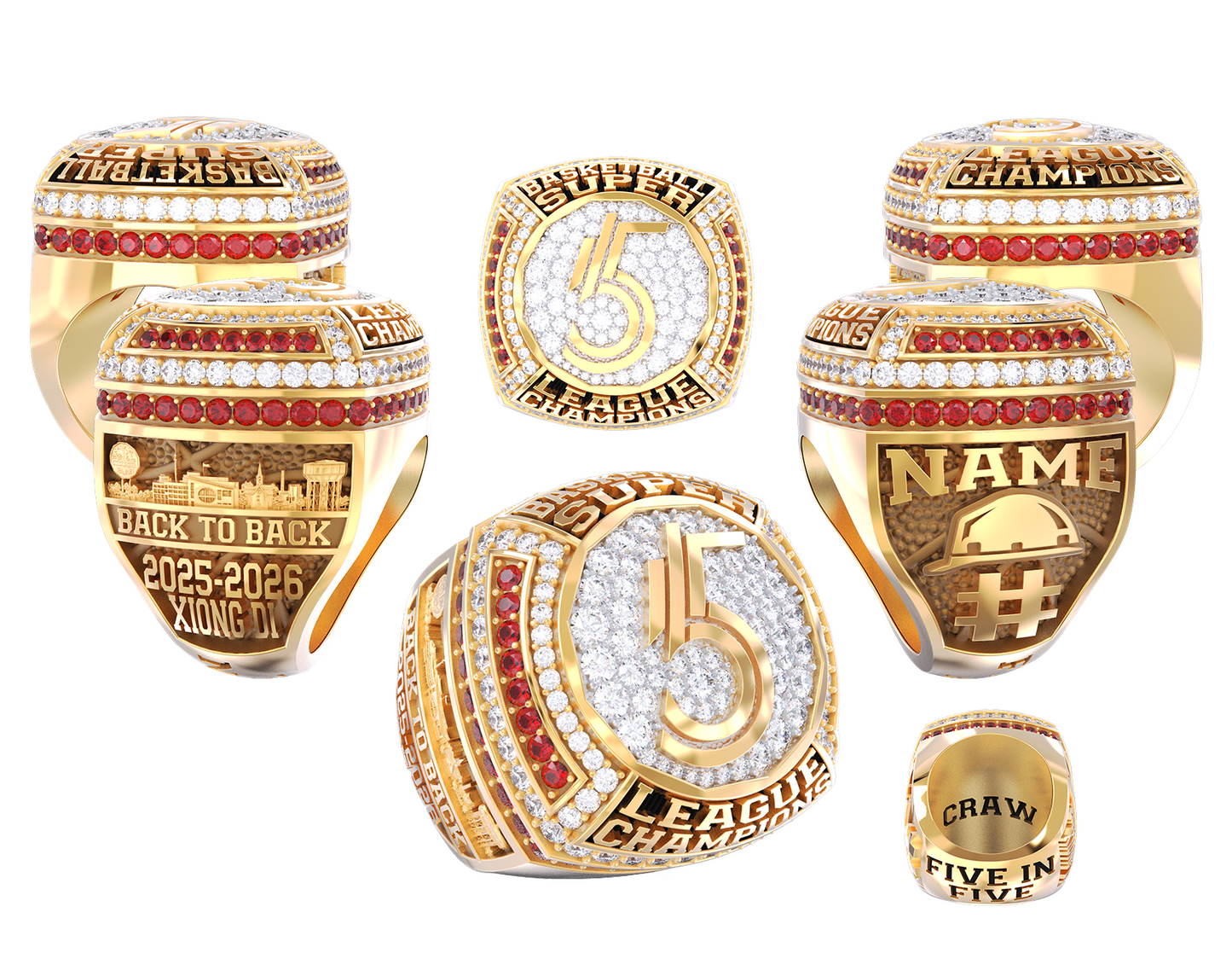PRE-ORDER 2026 Authentic Sudbury Five Championship Ring