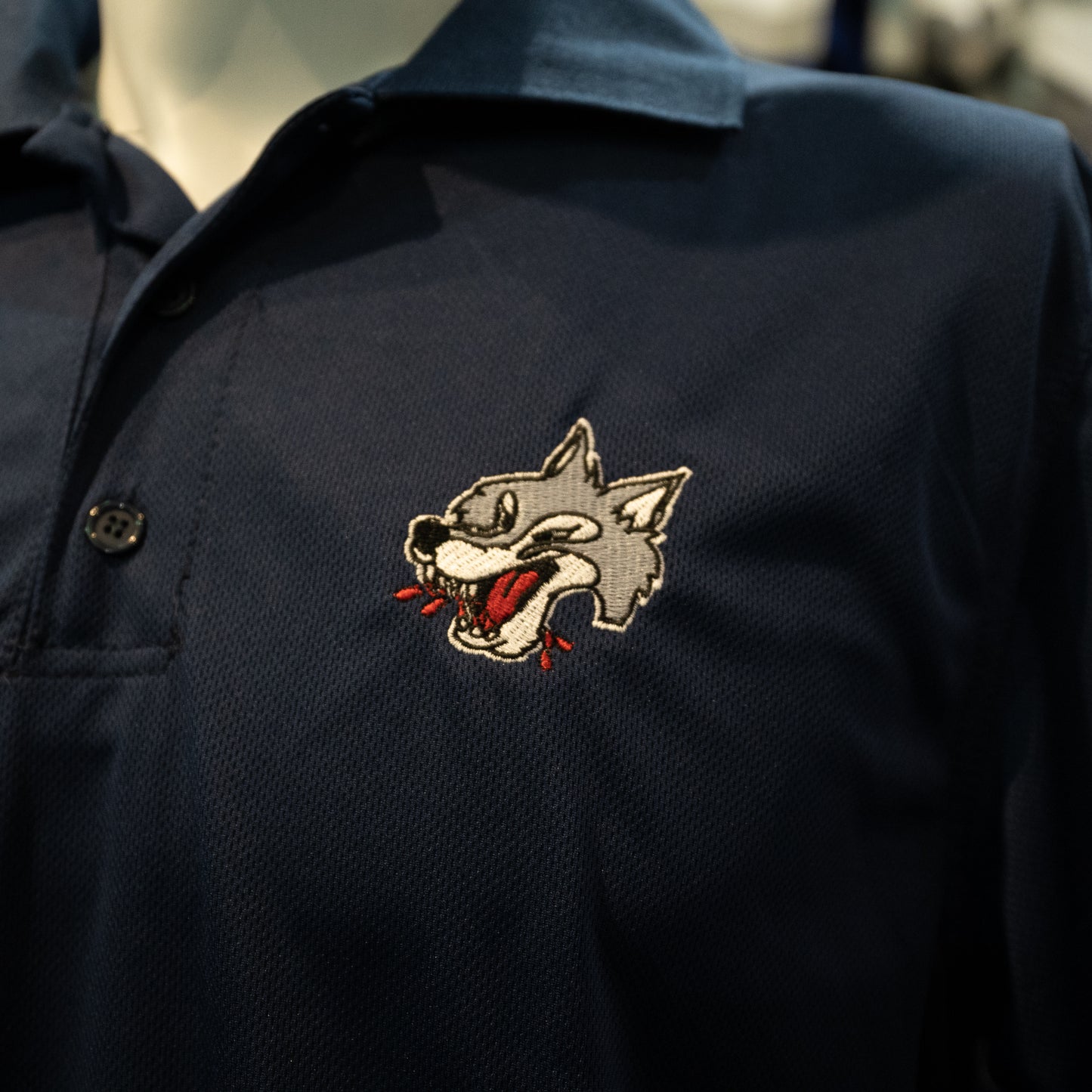 Wolves Navy Golf Shirt