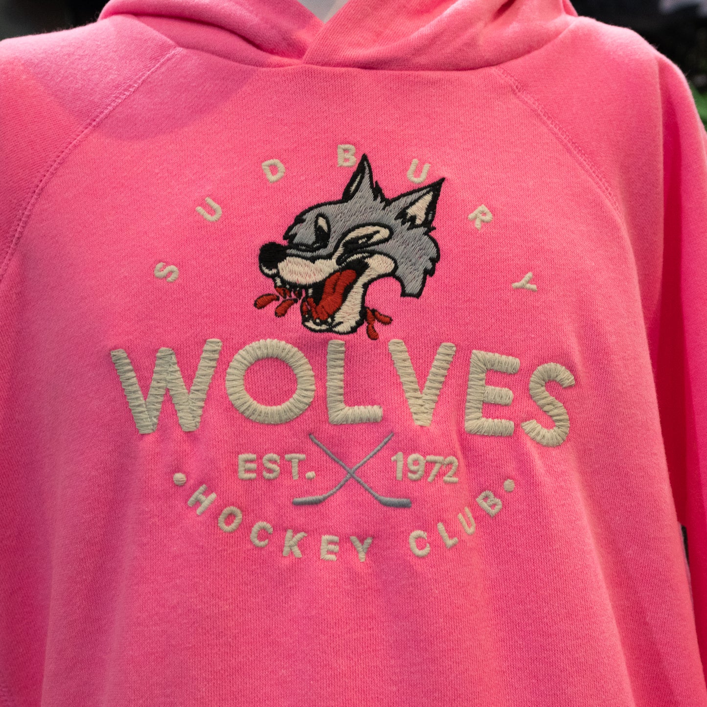 Wolves Youth Pink CC Hoodie