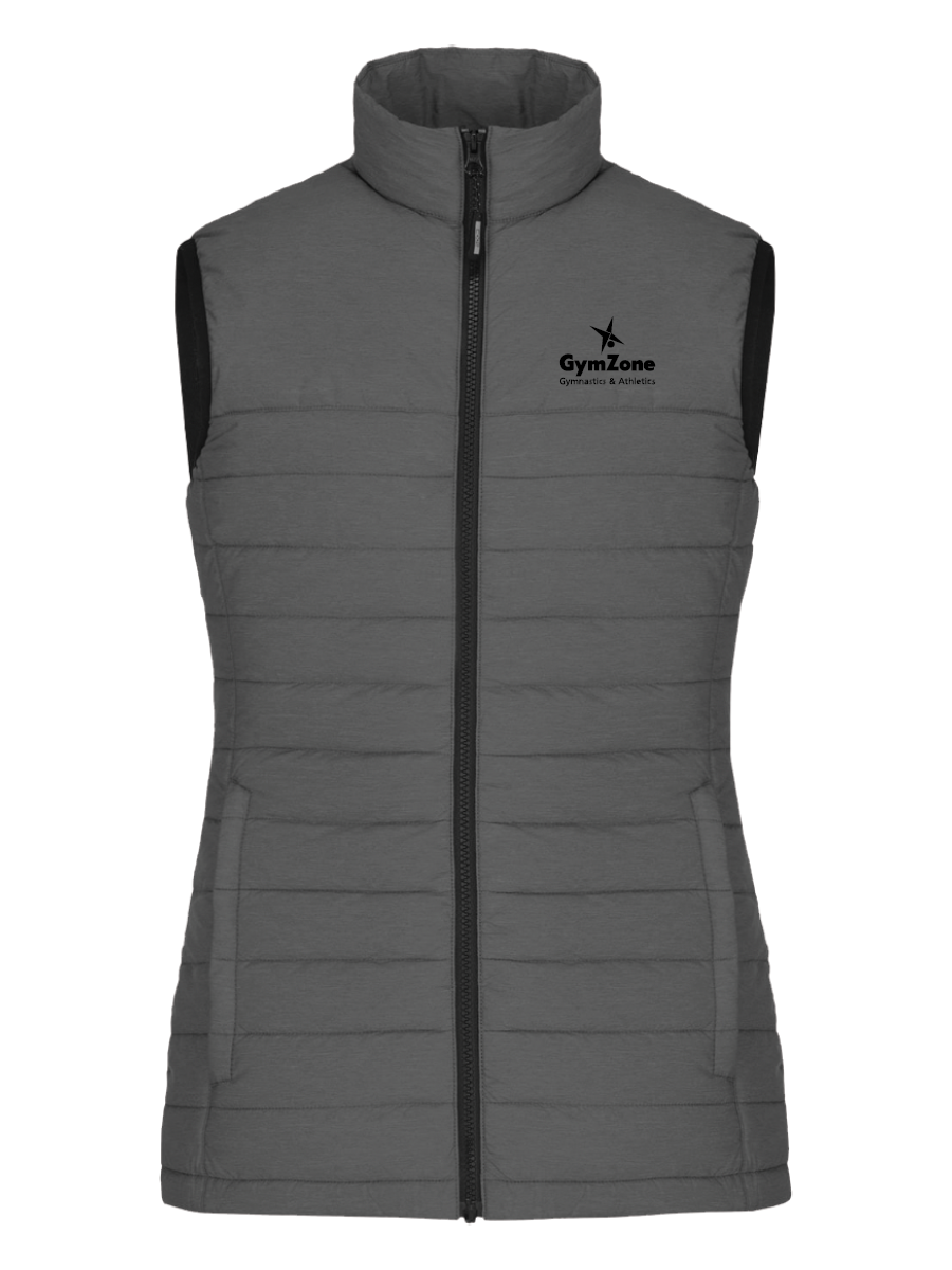GymZone Ladies Inuvik Puffer Vest - Embroidered Logo