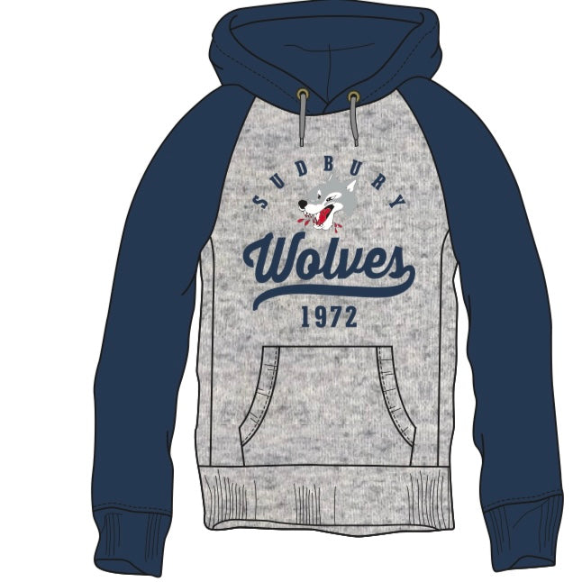 Wolves Campus Crew Two-Tone Navy Hoodie