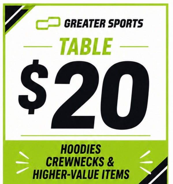 $20 Hoodies, Crewnecks, & Higher Value Items