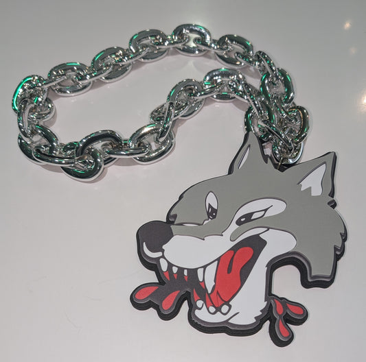 Wolves SlowKarma Silver Chain Black Base