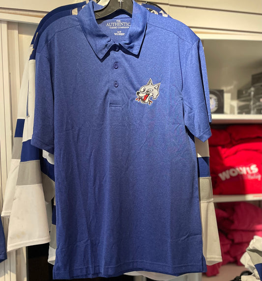 Wolves Blue Golf Shirt