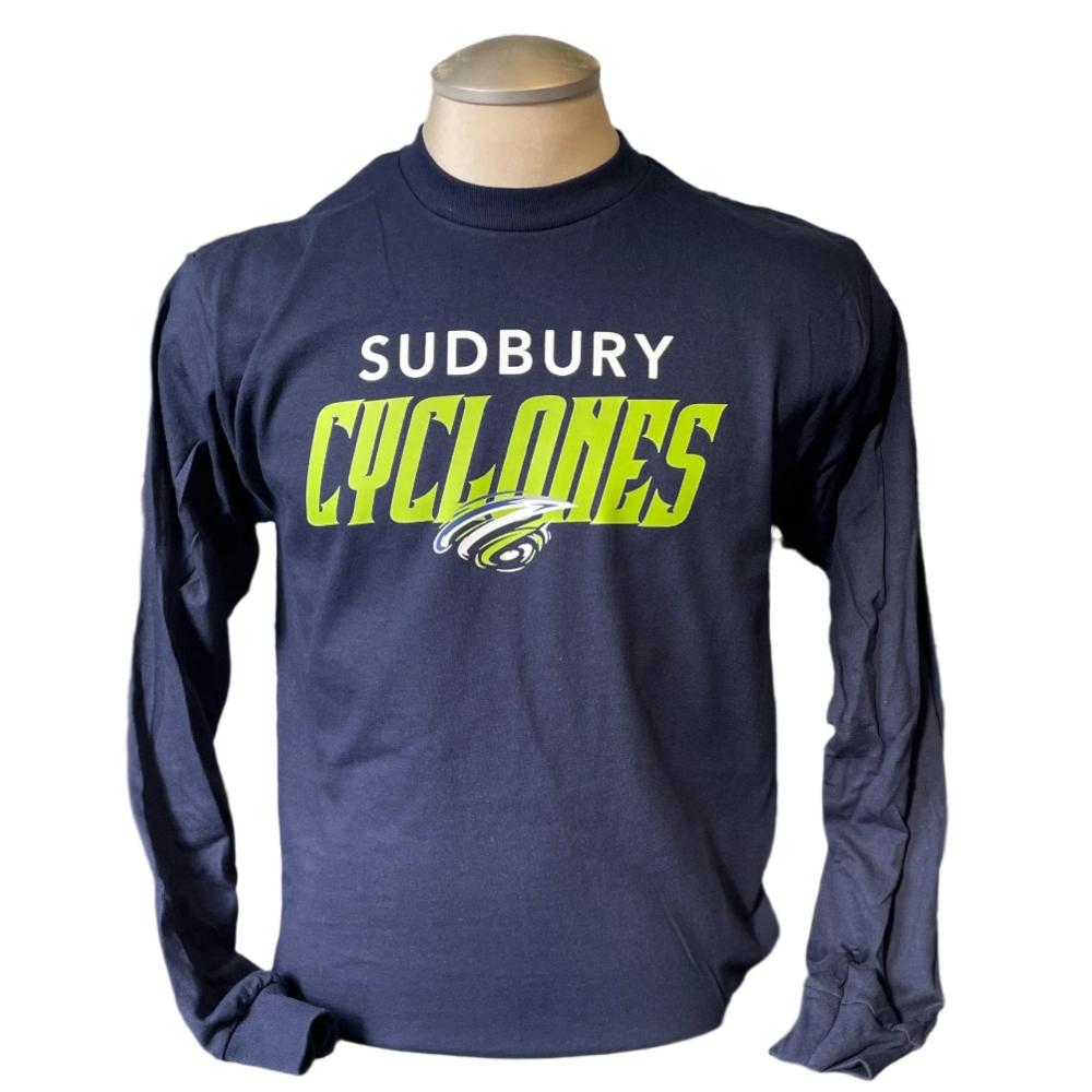 Cyclones Navy/Lime Long-Sleeve