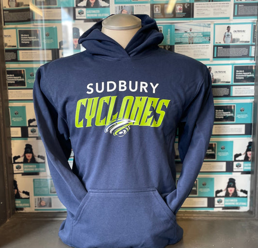 Cyclones Youth Navy/Lime Hoodie