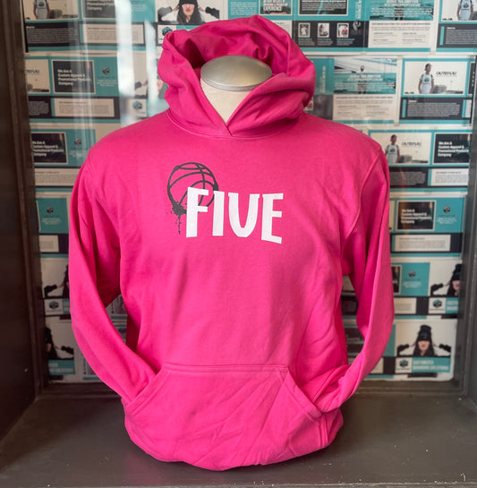 Five Youth Pink Hoodie