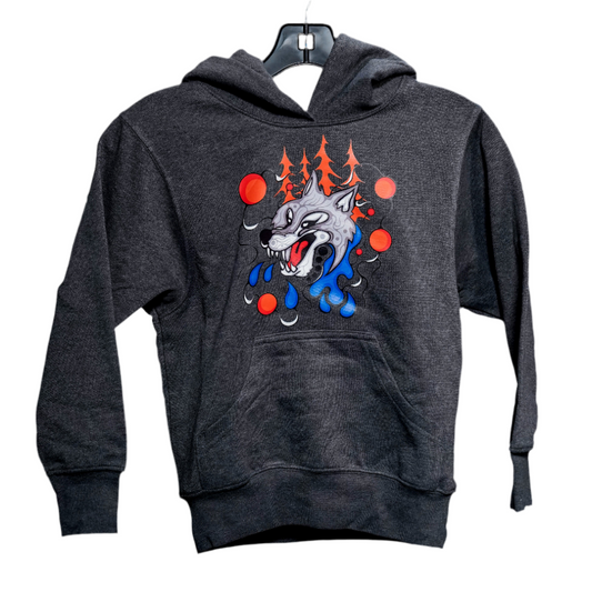 Wolves Youth Indigenous Grey Hoodie PREORDER