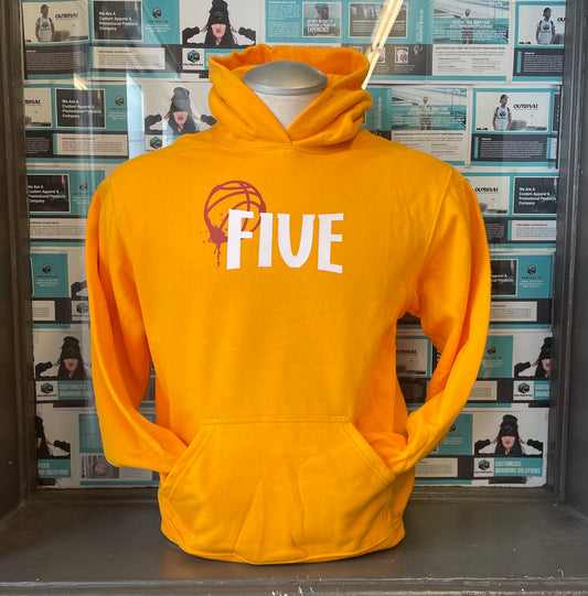 Five Youth Yellow Hoodie