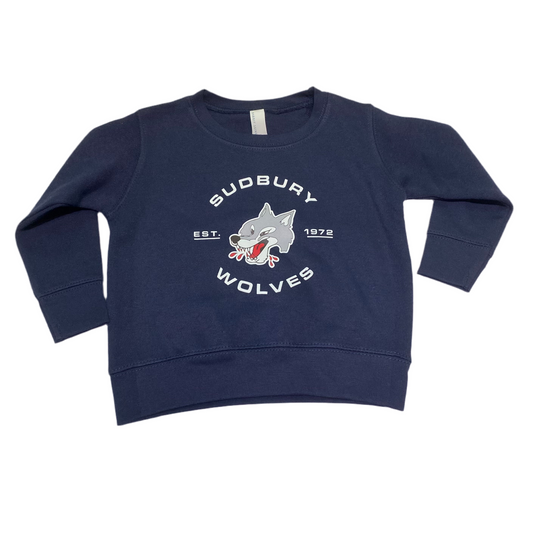 Wolves Navy Toddler Crewneck