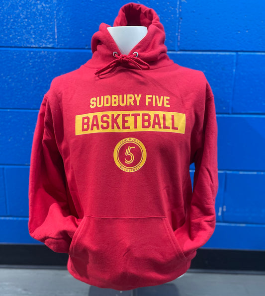 Five Red/Yellow Champion Hoodie