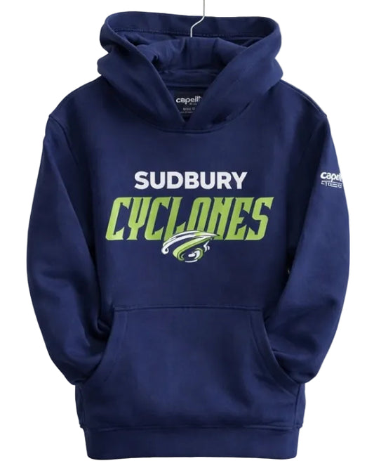 Cyclones 26 Capelli Navy Youth Fleece Hoodie