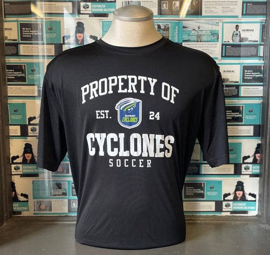 Cyclones Black Dry-fit T-Shirt