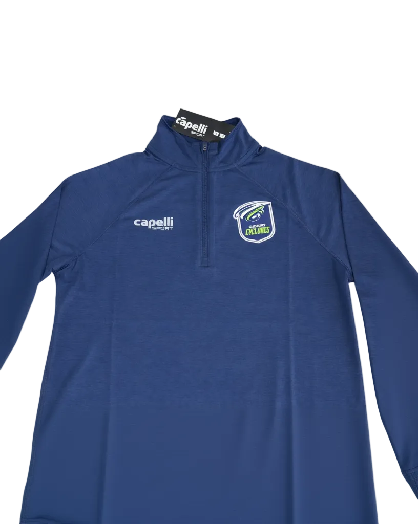 Cyclones 26 Capelli Navy Men's Poly 1/4 Zip