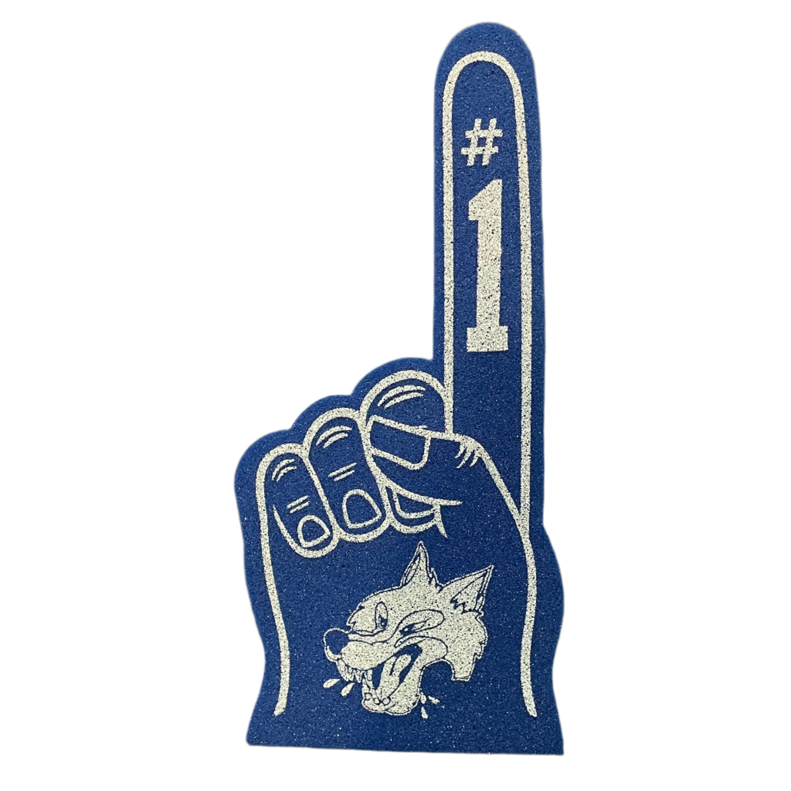 Wolves Blue Foam Finger