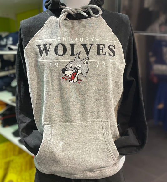 Wolves Black/Grey Campus Crew Hoodie