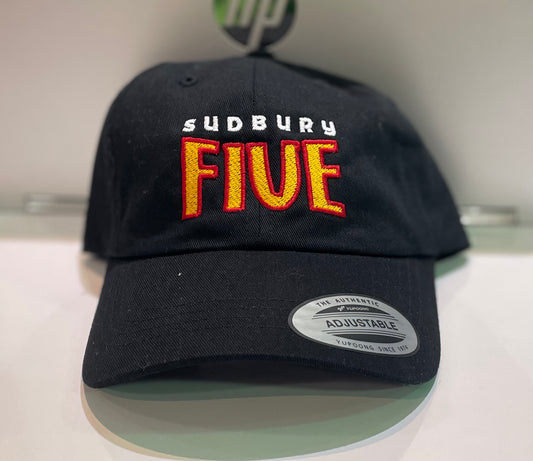 Five Black Adjustable Hat