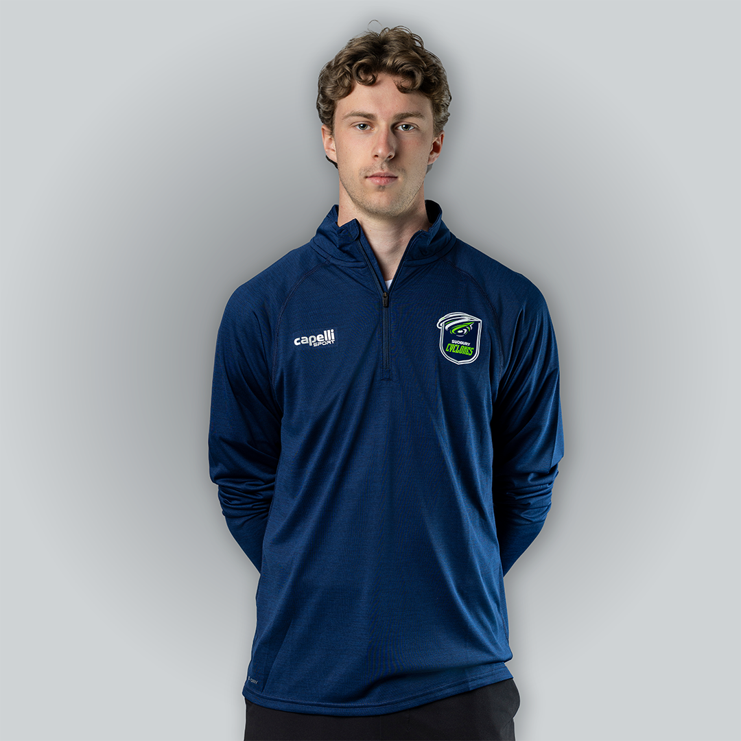 Cyclones Capelli Navy Men's Poly 1/4 Zip