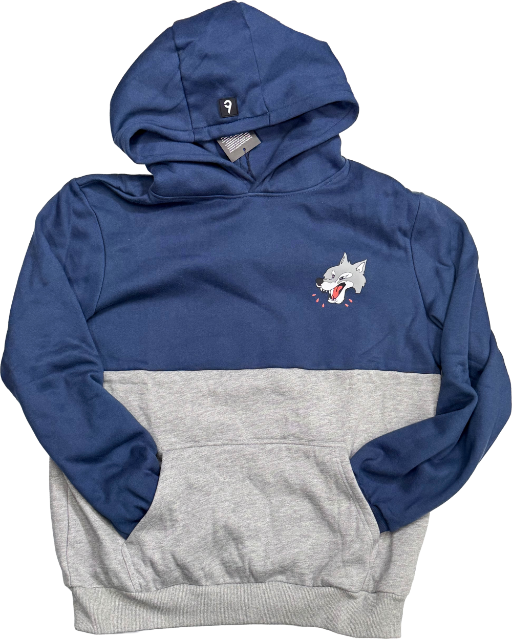 Wolves BClutch Two Tone Blue Hoodie