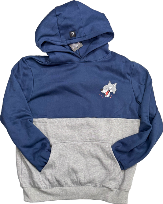 Wolves BClutch Two Tone Blue Hoodie