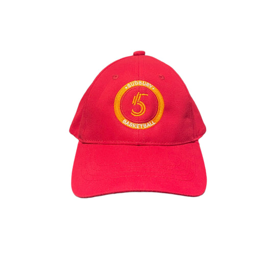 Five Youth Red Adjustable Hat