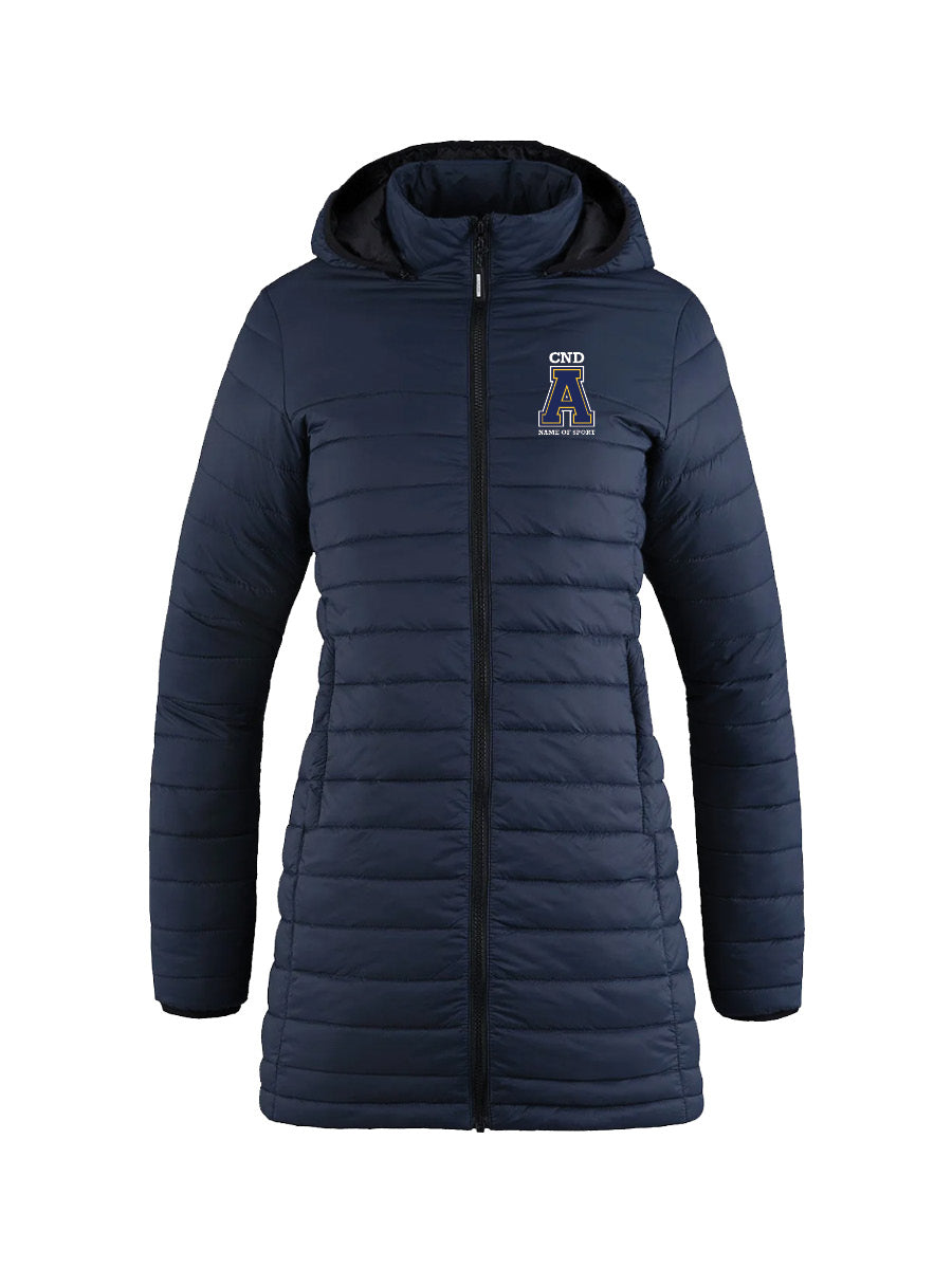 CND Sports - Ladies Long Puffer Jacket