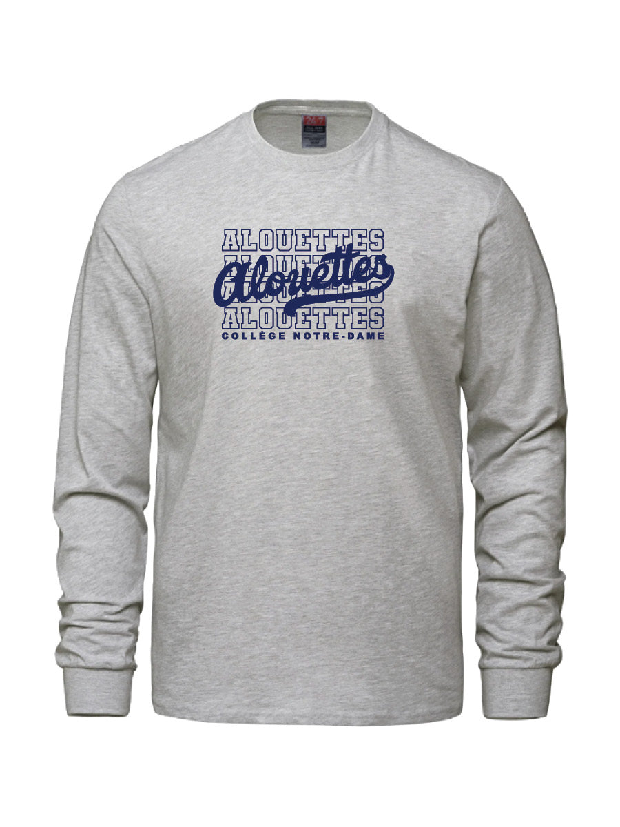 CND Spirit Wear - Varsity Script Cotton Long Sleeve - Printed Logo
