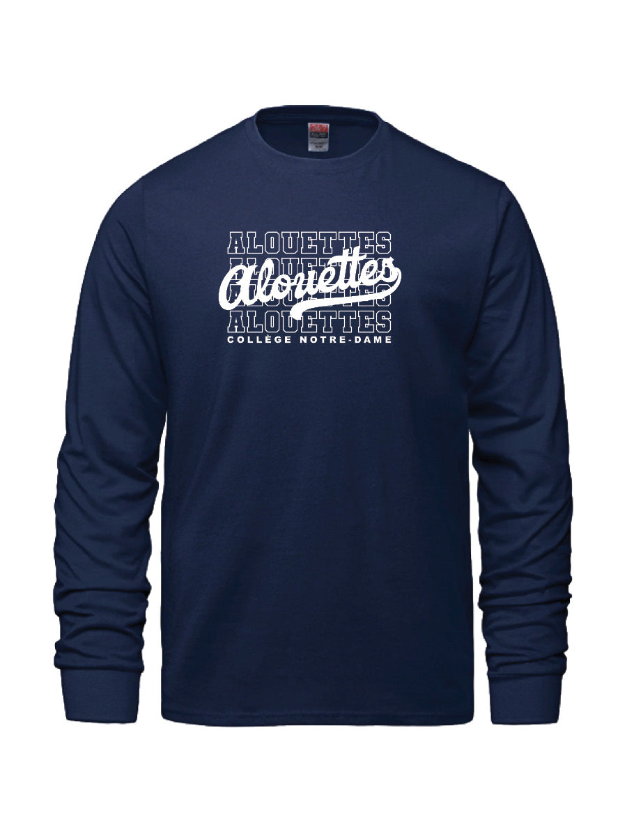CND Spirit Wear - Varsity Script Cotton Long Sleeve - Printed Logo