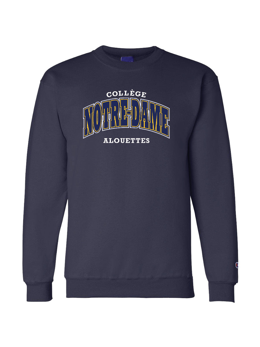 CND Spirit Wear - Champion Crewneck Collegiate Logo